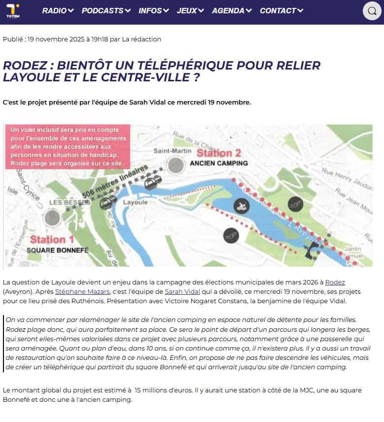 article totem 19 11 2025 amenagement layoule